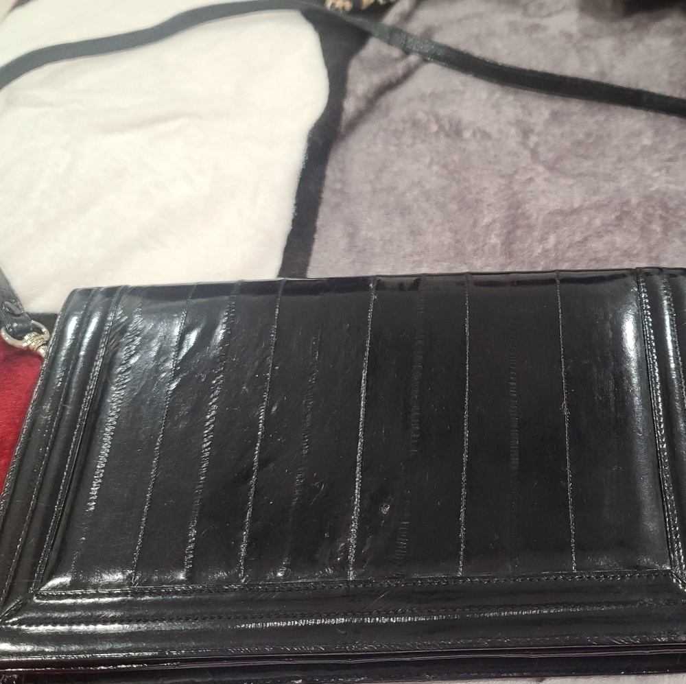 Genuine EEL skin crossbody bag